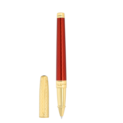ST Dupont Tintenroller Line D Eternity Dragon, Ltd. Edt., Burgundy