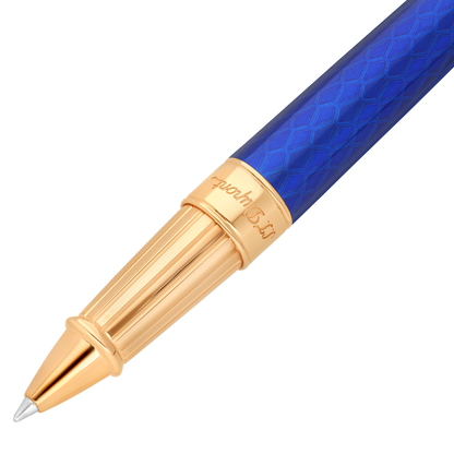 ST Dupont Kugelschreiber Line D Eternity Dragon, Ltd. Edt., Royal-blue