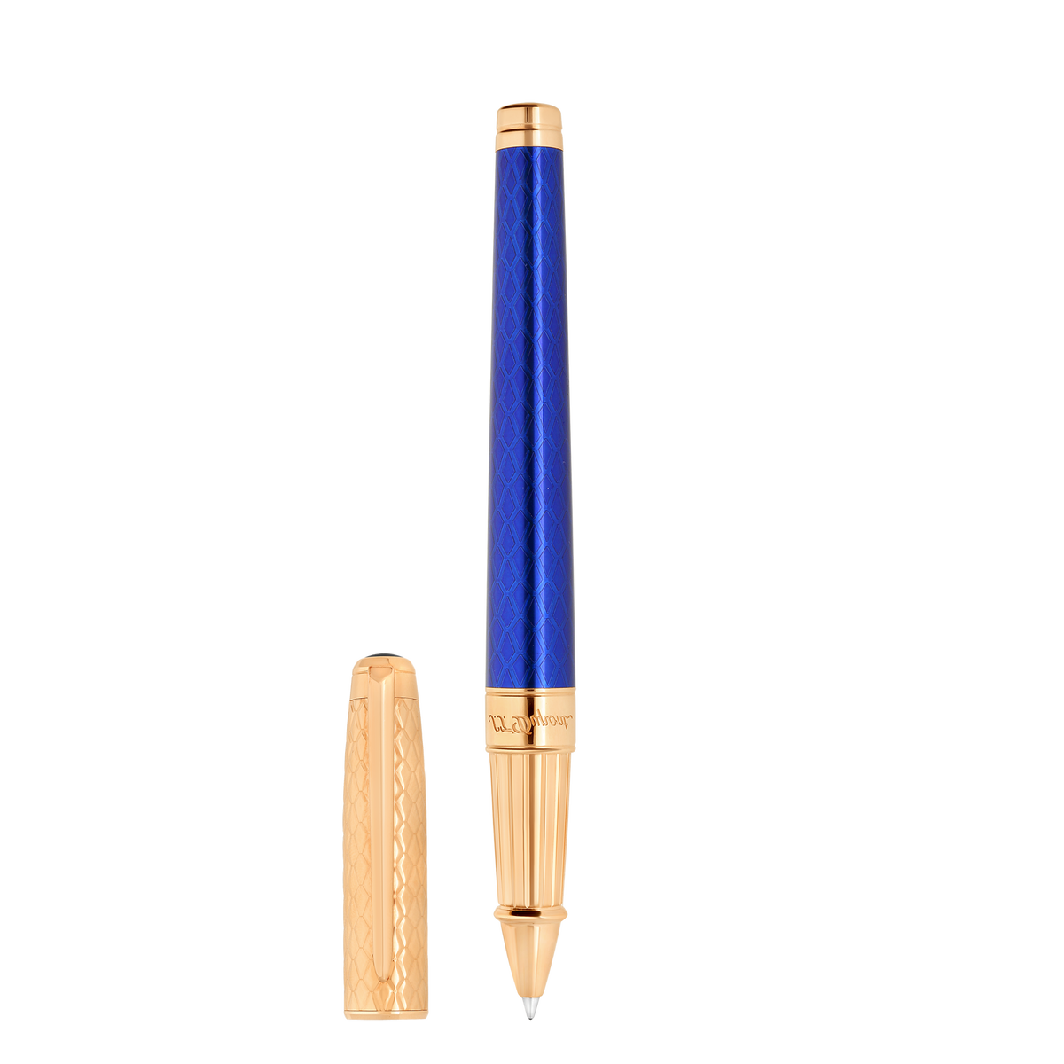 ST Dupont Kugelschreiber Line D Eternity Dragon, Ltd. Edt., Royal-blue