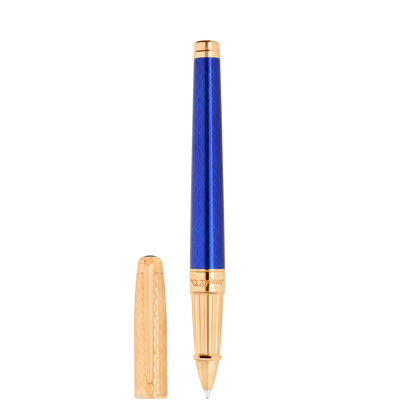 ST Dupont Kugelschreiber Line D Eternity Dragon, Ltd. Edt., Royal-blue