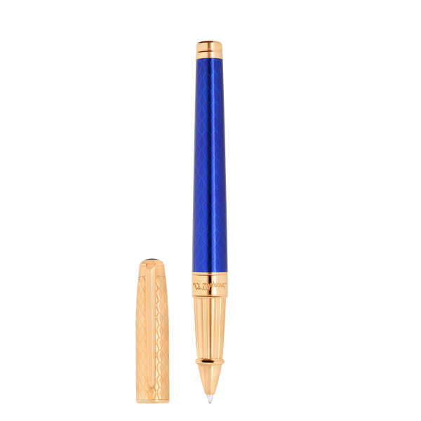 ST Dupont Kugelschreiber Line D Eternity Dragon, Ltd. Edt., Royal-blue