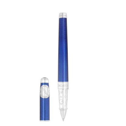 ST Dupont Rollerball Pen Line D Eternity 20000 Leagues Under the Sea, Palladium, Ltd. Edt., Blue-gulf-stream
