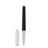 ST Dupont Tintenroller Line D Eternity Fire X, Palladium, Ltd. Edt., Schwarz