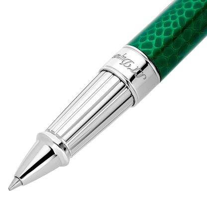 ST Dupont Rollerball Pen Line D Eternity Snake Skin, Ltd. Edt., Green