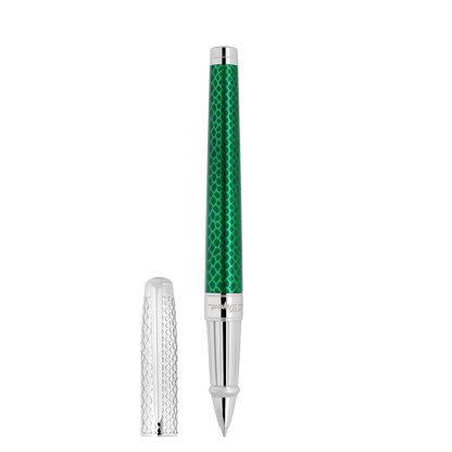 ST Dupont Rollerball Pen Line D Eternity Snake Skin, Ltd. Edt., Green