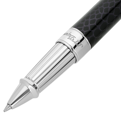 ST Dupont Rollerball Pen Line D Eternity Snake Skin, Ltd. Edt., Black