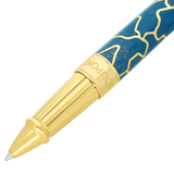 ST Dupont Tintenroller Line D Eternity Palladium, Ltd. Edt., Blue-fender