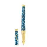 ST Dupont Tintenroller Line D Eternity Palladium, Ltd. Edt., Blue-fender