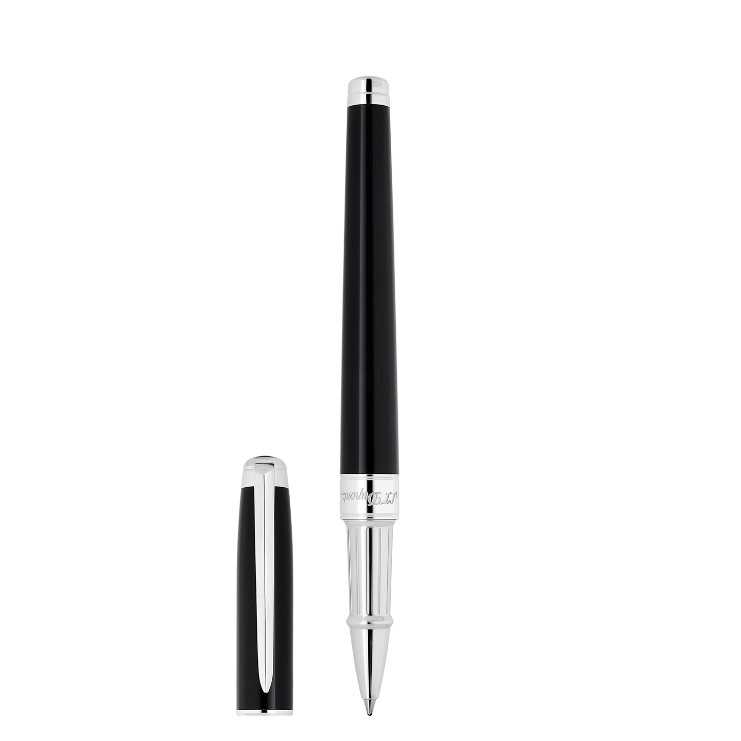 ST Dupont Rollerball Pen Line D Eternity Eternity, Palladium, Black