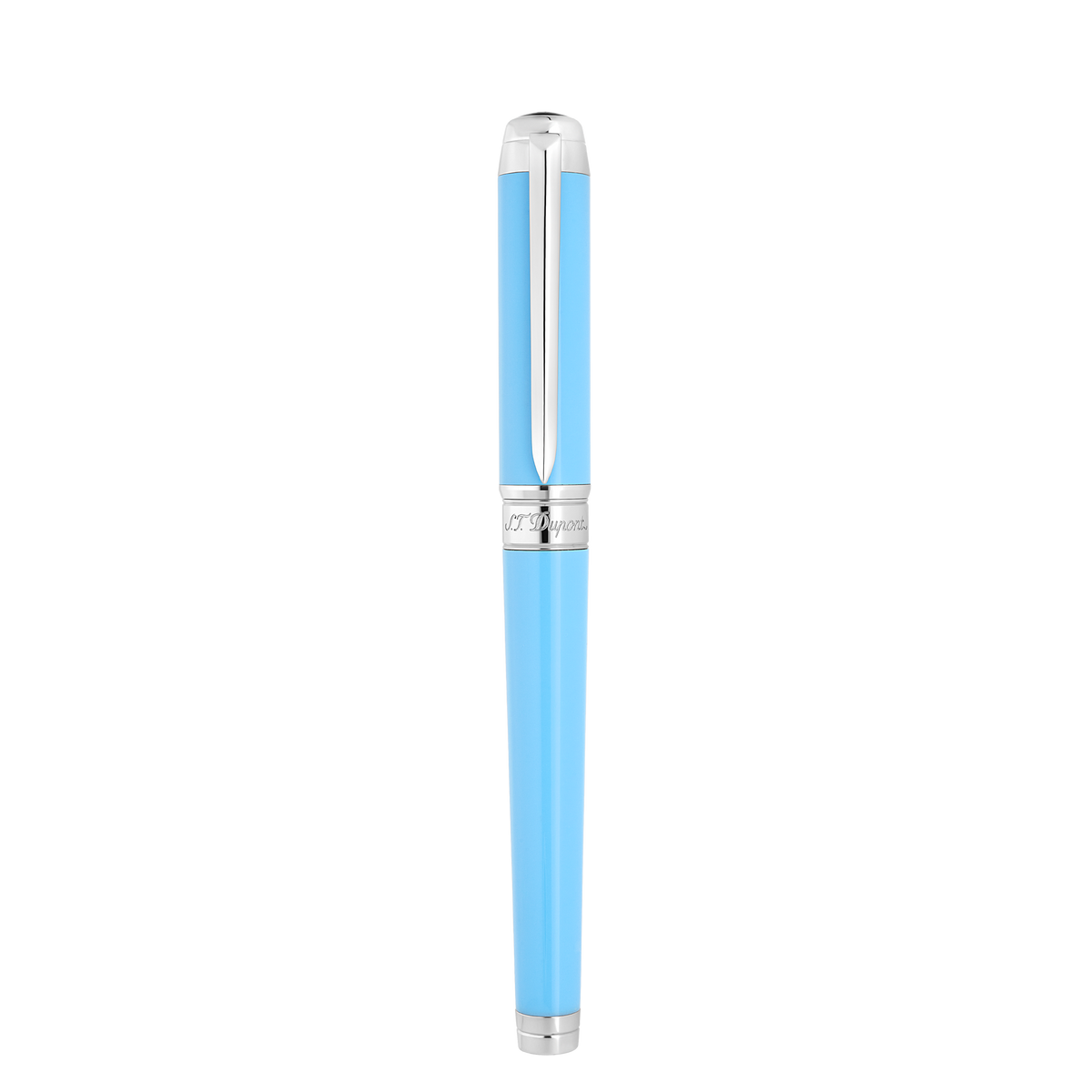 ST Dupont Kugelschreiber Line D Eternity Eternity, Palladium, Turquoise-blue