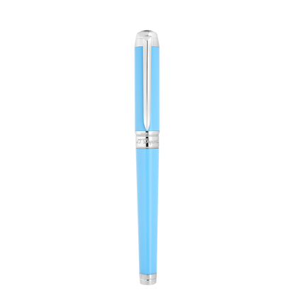 ST Dupont Kugelschreiber Line D Eternity Eternity, Palladium, Turquoise-blue