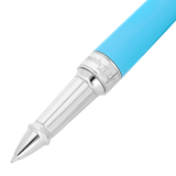 ST Dupont Kugelschreiber Line D Eternity Eternity, Palladium, Turquoise-blue