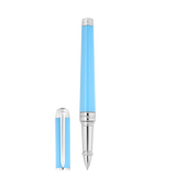 ST Dupont Kugelschreiber Line D Eternity Eternity, Palladium, Turquoise-blue