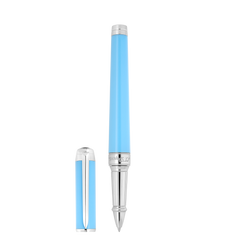 ST Dupont Kugelschreiber Line D Eternity Eternity, Palladium, Turquoise-blue