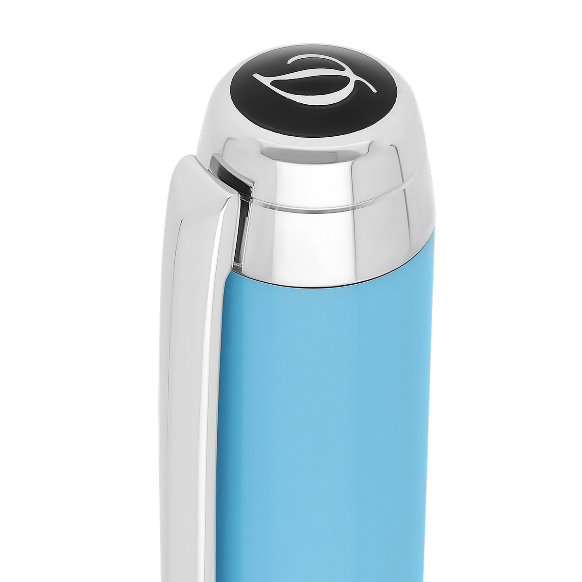 ST Dupont Kugelschreiber Line D Eternity Eternity, Palladium, Turquoise-blue