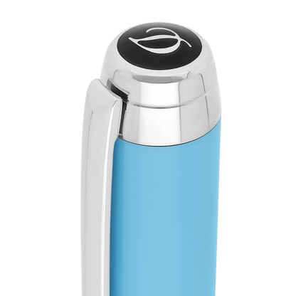 ST Dupont Kugelschreiber Line D Eternity Eternity, Palladium, Turquoise-blue