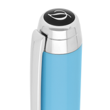 ST Dupont Kugelschreiber Line D Eternity Eternity, Palladium, Turquoise-blue