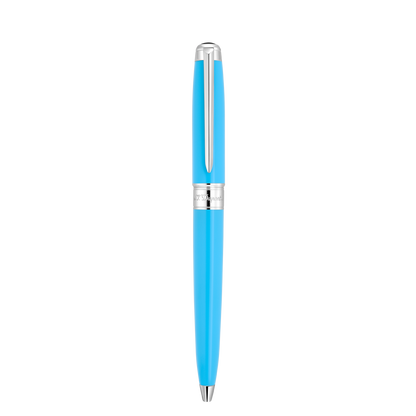 ST Dupont Kugelschreiber Line D Eternity Eternity, Palladium, Turquoise-blue