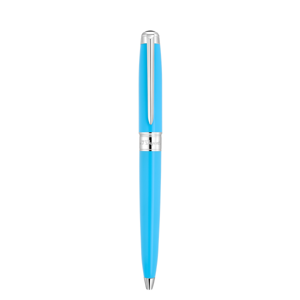 ST Dupont Kugelschreiber Line D Eternity Eternity, Palladium, Turquoise-blue