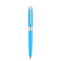 ST Dupont Kugelschreiber Line D Eternity Eternity, Palladium, Turquoise-blue