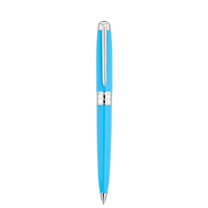 ST Dupont Kugelschreiber Line D Eternity Eternity, Palladium, Turquoise-blue