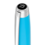 ST Dupont Kugelschreiber Line D Eternity Eternity, Palladium, Turquoise-blue