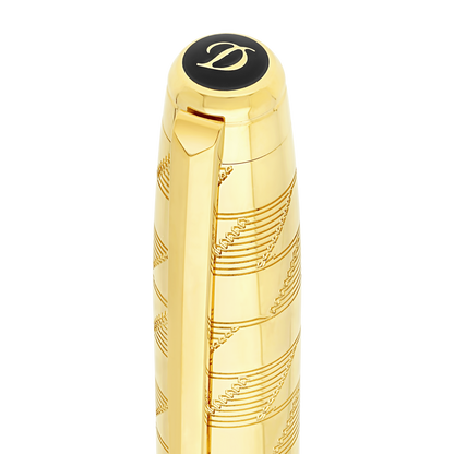 ST Dupont Ballpoint Pen Line D Eternity Monogram, Ltd. Edt., Golden