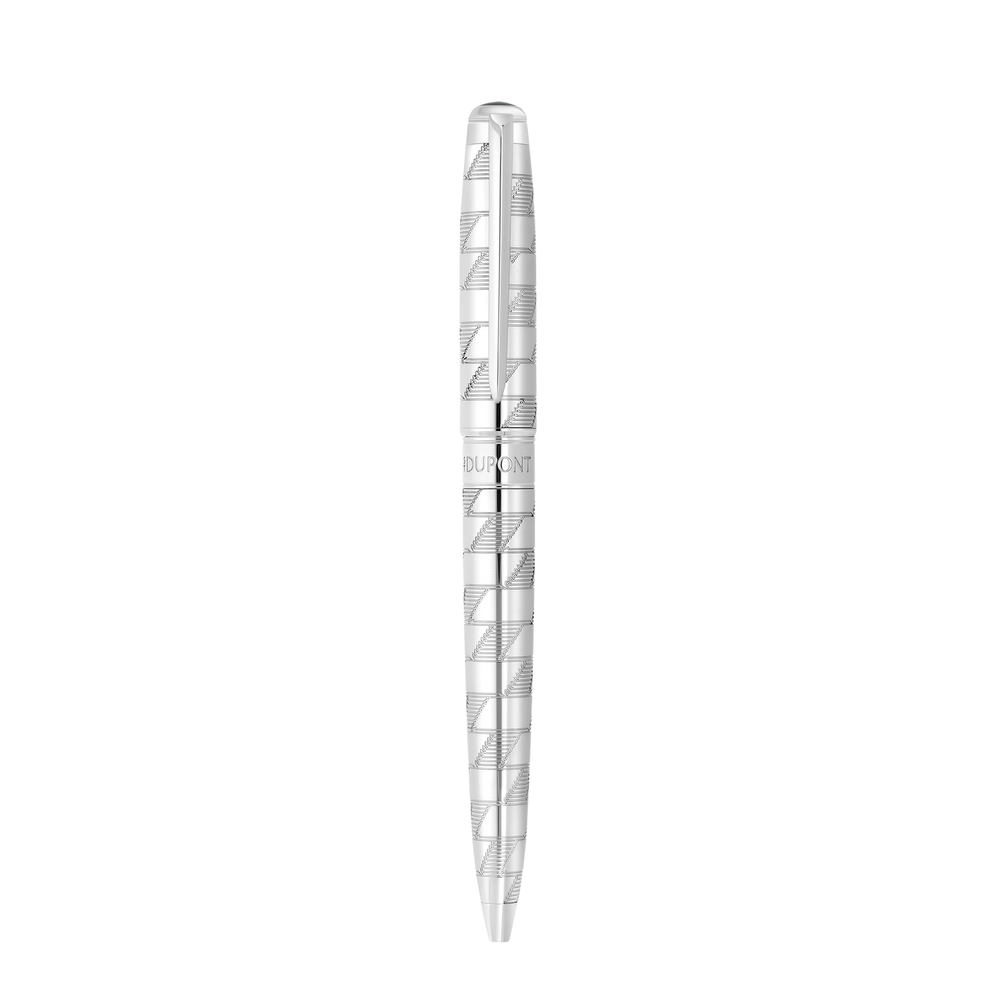 ST Dupont Ballpoint Pen Line D Eternity Monogram, Palladium, Ltd. Edt., Silver
