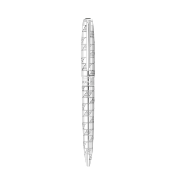ST Dupont Kugelschreiber Line D Eternity Monogram, Palladium, Ltd. Edt., Silver