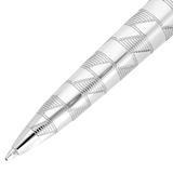 ST Dupont Kugelschreiber Line D Eternity Monogram, Palladium, Ltd. Edt., Silver