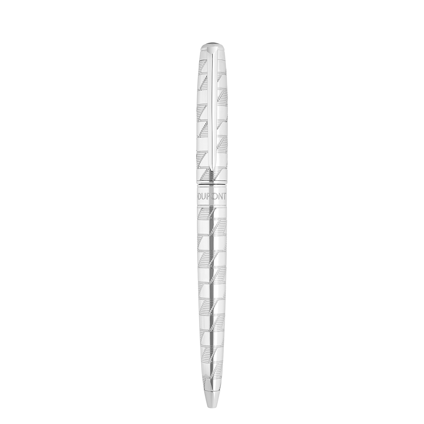 ST Dupont Ballpoint Pen Line D Eternity Monogram, Palladium, Ltd. Edt., Silver