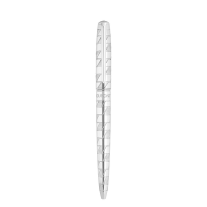 ST Dupont Ballpoint Pen Line D Eternity Monogram, Palladium, Ltd. Edt., Silver