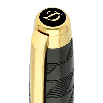 ST Dupont Ballpoint Pen Line D Eternity Monogram, Ltd. Edt., Black