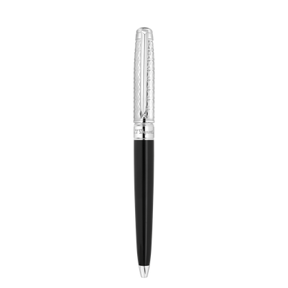 ST Dupont Kugelschreiber Line D Eternity Fire X, Palladium, Ltd. Edt., Schwarz