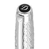 ST Dupont Kugelschreiber Line D Eternity Fire X, Palladium, Ltd. Edt., Schwarz