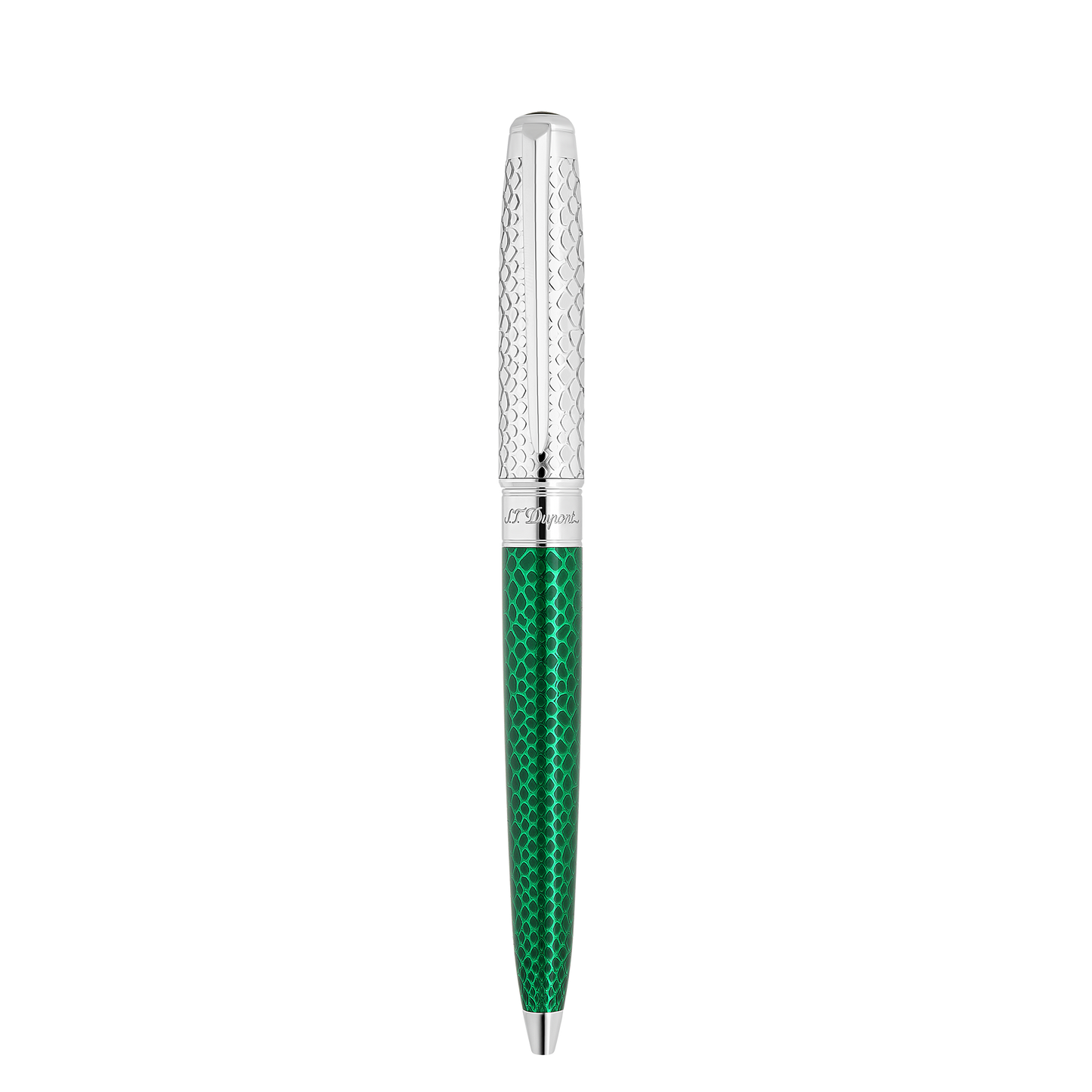 ST Dupont Ballpoint Pen Line D Eternity Snake Skin, Ltd. Edt., Green