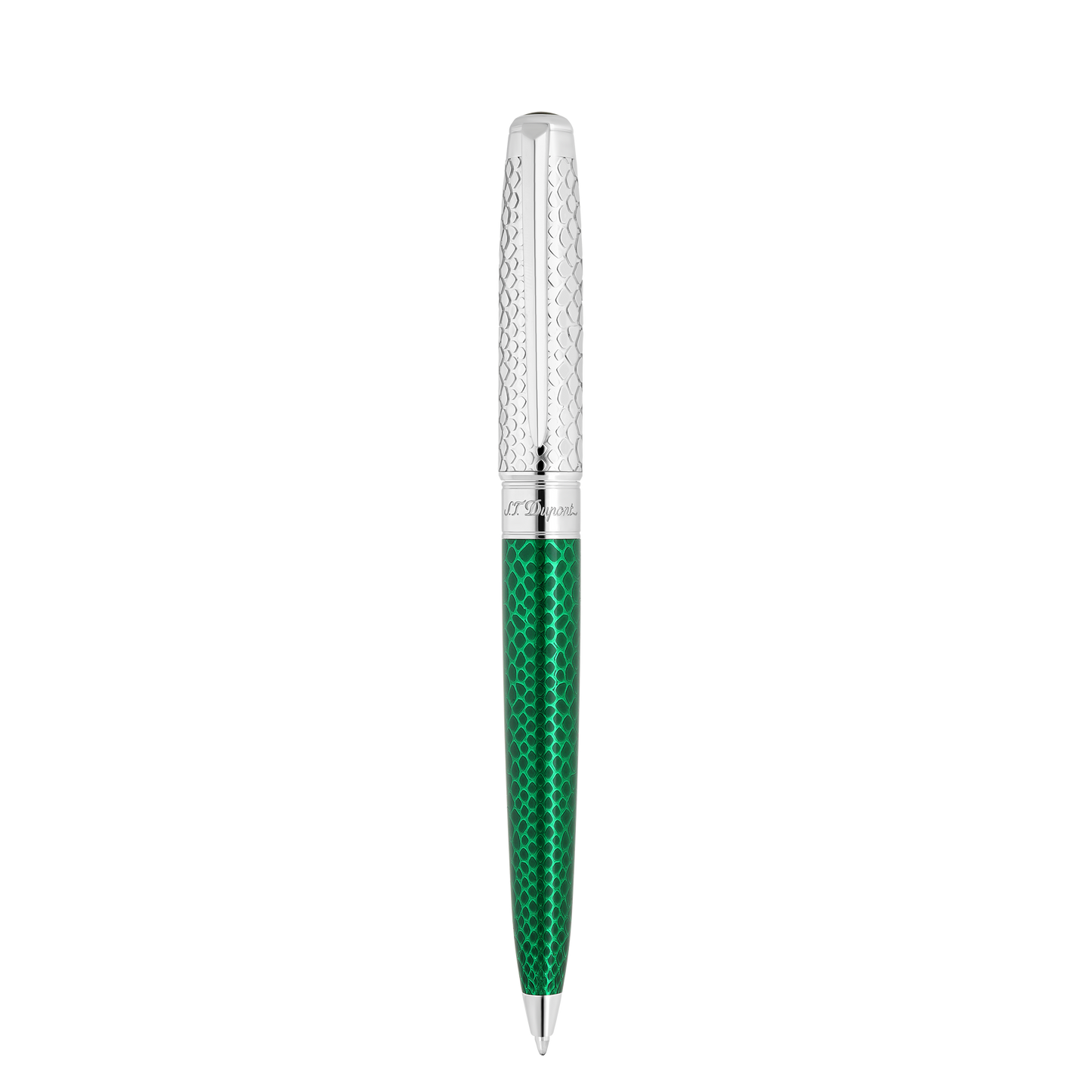ST Dupont Ballpoint Pen Line D Eternity Snake Skin, Ltd. Edt., Green