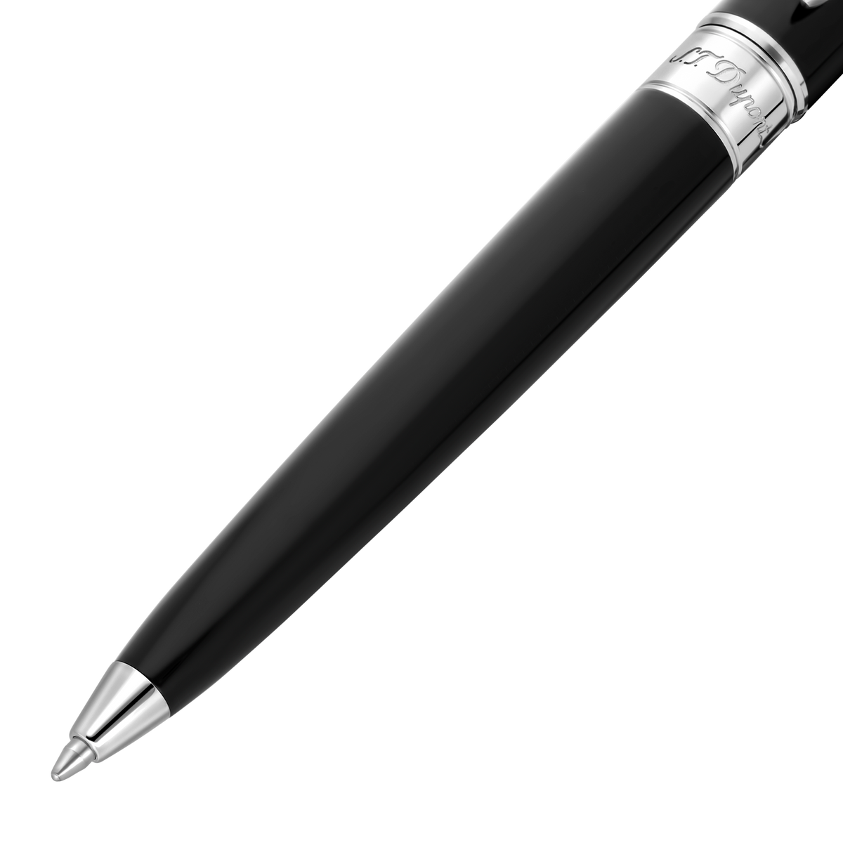 ST Dupont Kugelschreiber Line D Eternity Eternity, Palladium, Schwarz