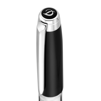 ST Dupont Kugelschreiber Line D Eternity Eternity, Palladium, Schwarz