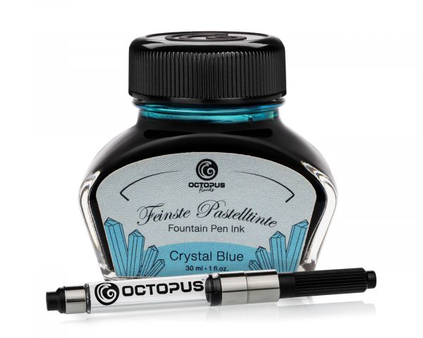 Octopus Fluids Füllhaltertinte Pastell Octopus Fluids Schreibtinten Crystal Blue