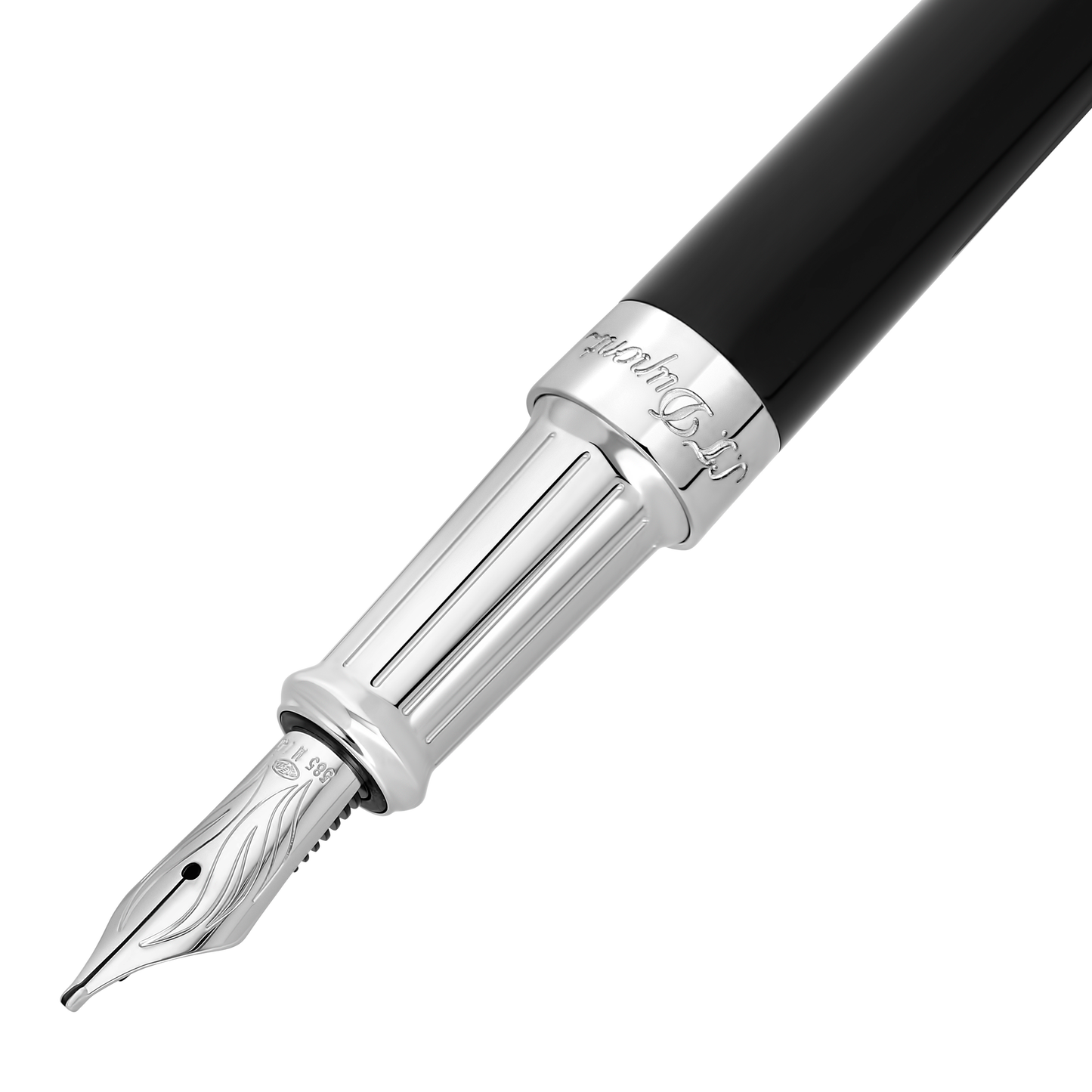 ST Dupont Füllfederhalter Liberte Liberte, Palladium, Schwarz