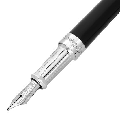 ST Dupont Füllfederhalter Liberte Liberte, Palladium, Schwarz