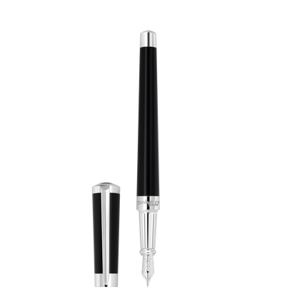 ST Dupont Füllfederhalter Liberte Liberte, Palladium, Schwarz