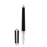 ST Dupont Füllfederhalter Liberte Liberte, Palladium, Schwarz
