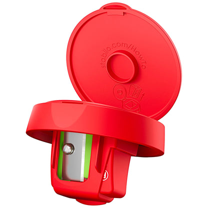 STABILO woody 3in1 Dosenspitzer rot – Ansicht 2