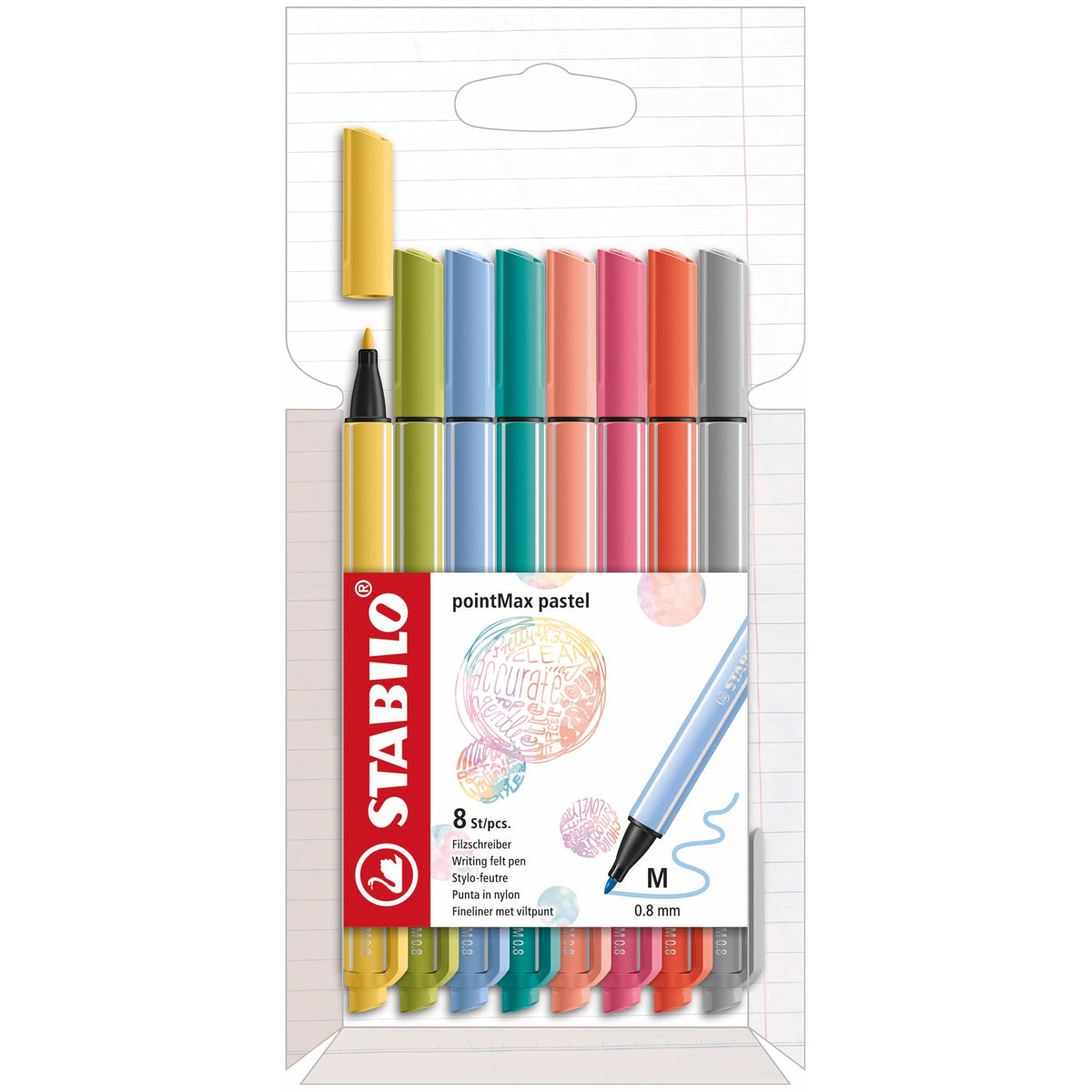 STABILO pointMax pastel 8er Etui – Ansicht 1