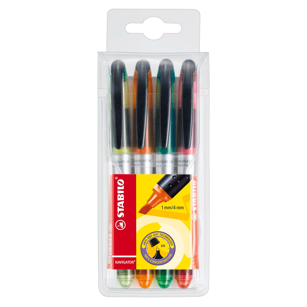 STABILO NAVIGATOR 4er Etui – Ansicht 1