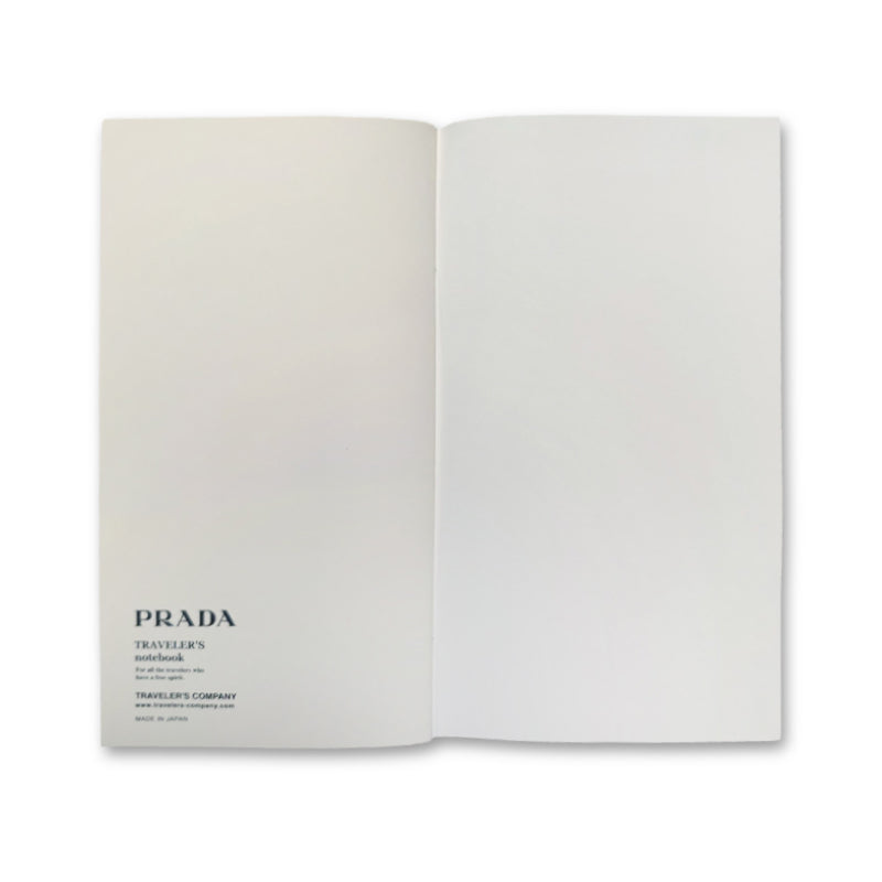 PRADA Replacement Notebook Travel Journal Black and White