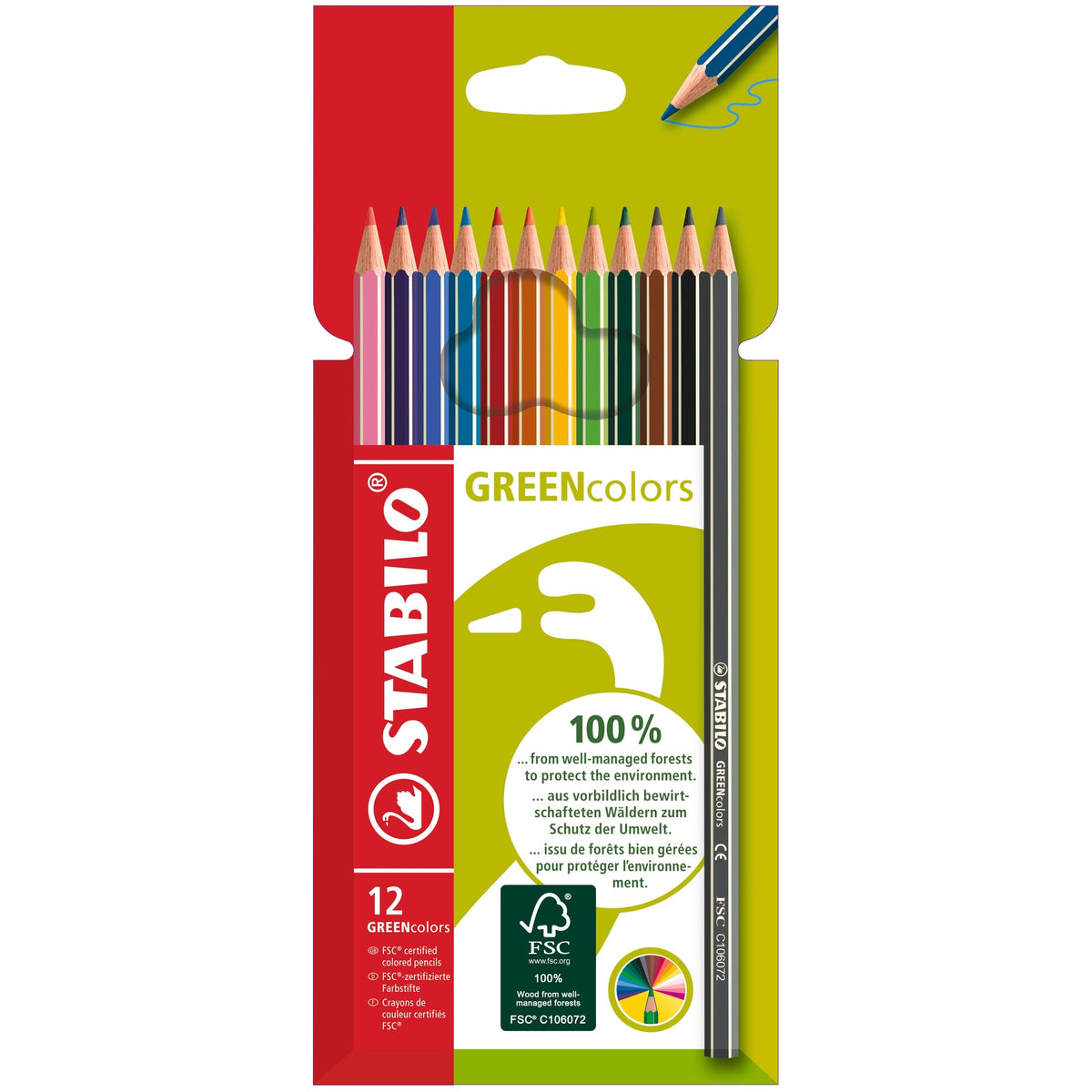 STABILO GREENcolors 12er Etui – Ansicht 1
