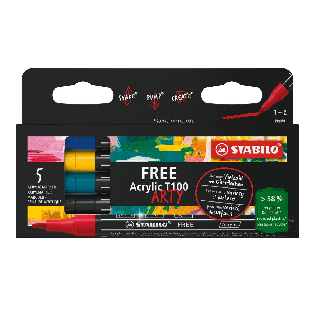 STABILO FREE Acrylic T100 Royal Set NEU – Ansicht 1